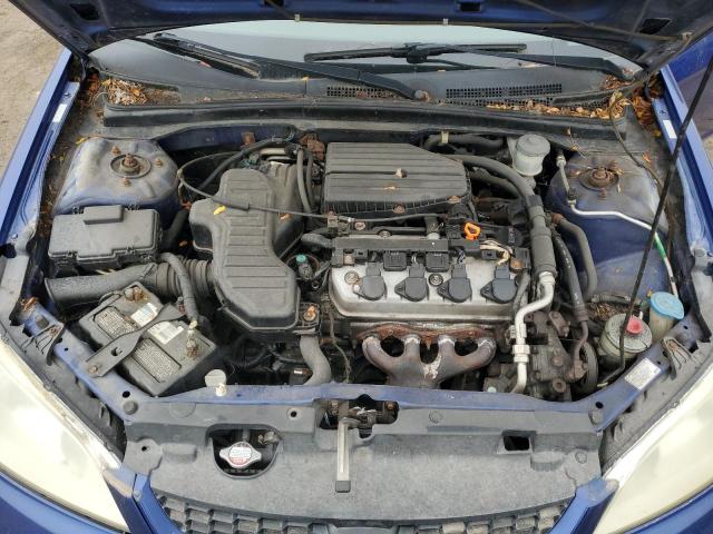 1HGEM22354L071486 - 2004 HONDA CIVIC DX VP Blau Foto 11