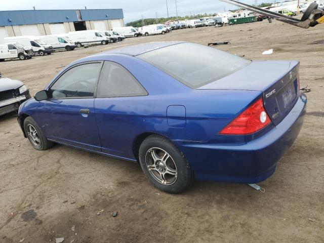 1HGEM22354L071486 - 2004 HONDA CIVIC DX VP BLUE photo 2