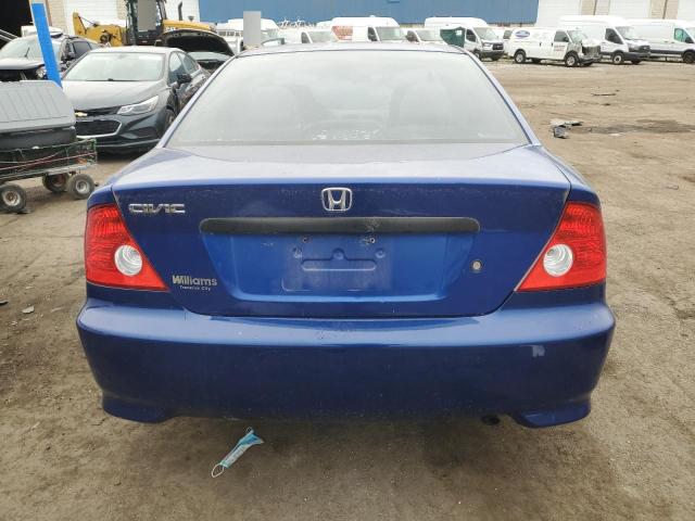 1HGEM22354L071486 - 2004 HONDA CIVIC DX VP Blau Foto 6