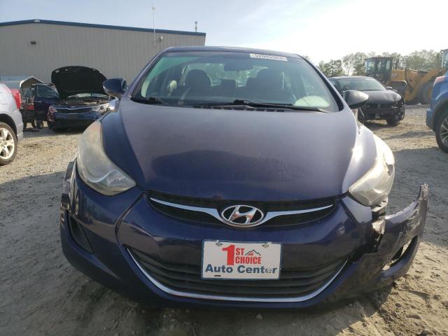 5NPDH4AE4DH436936 - 2013 HYUNDAI ELANTRA GLS BLUE photo 5