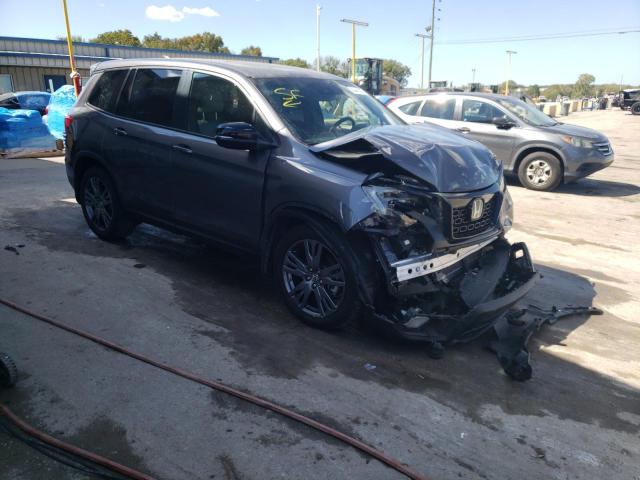 5FNYF7H5XMB000329 - 2021 HONDA PASSPORT EXL ნაცრისფერი ფოტო 4