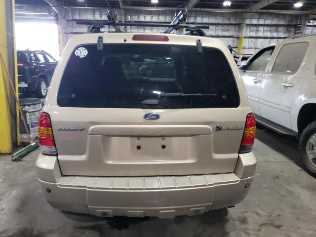 1FMCU49H57KC07835 - 2007 FORD ESCAPE HEV TAN photo 6