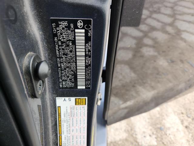 JTDKBRFU4G3000660 - 2016 TOYOTA PRIUS GRAY photo 12