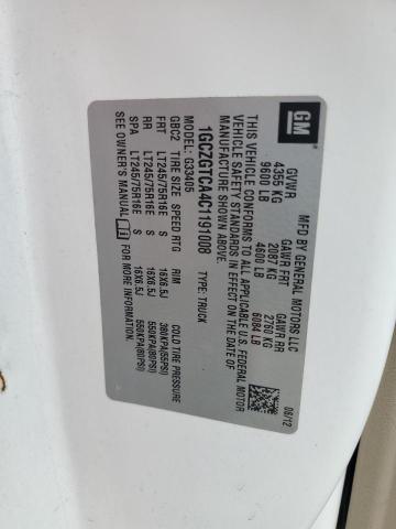 1GCZGTCA4C1191008 - 2012 CHEVROLET EXPRESS G3 WHITE photo 13