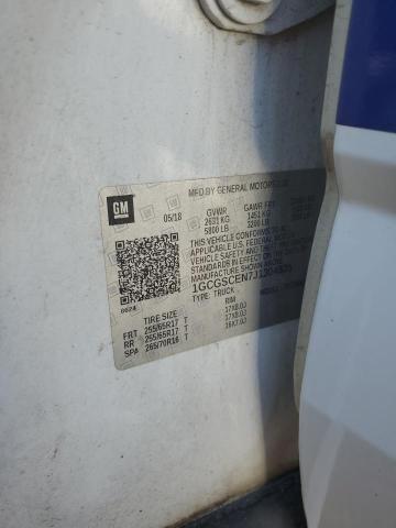 1GCGSCEN7J1304825 - 2018 CHEVROLET COLORADO LT WHITE photo 12