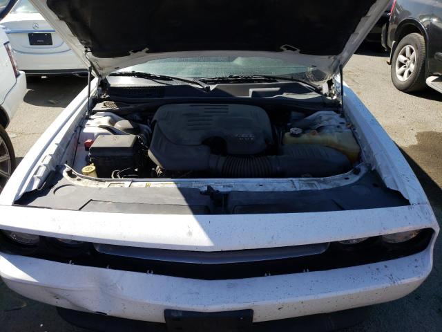 2C3CDYAG7CH258256 - 2012 DODGE CHALLENGER SXT WHITE photo 11