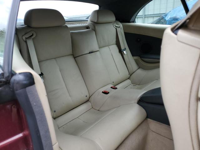 WBAEK73475B325700 - 2005 BMW 645 CI AUTOMATIC BURGUNDY photo 10