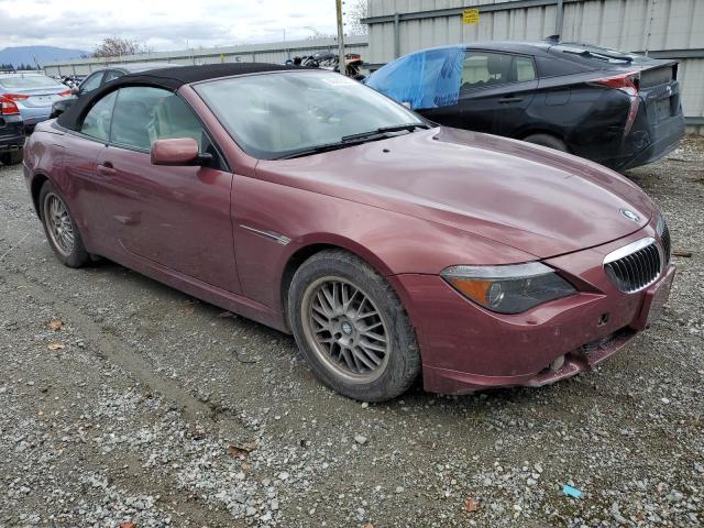 WBAEK73475B325700 - 2005 BMW 645 CI AUTOMATIC BURGUNDY photo 4
