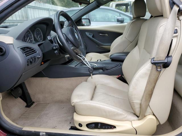 WBAEK73475B325700 - 2005 BMW 645 CI AUTOMATIC BURGUNDY photo 7