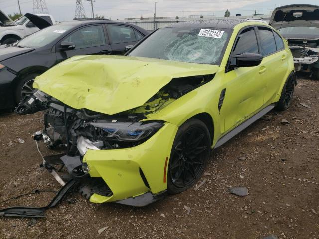 WBS43AY04PFN58937 - 2023 BMW M3 COMPETITION GREEN photo 1