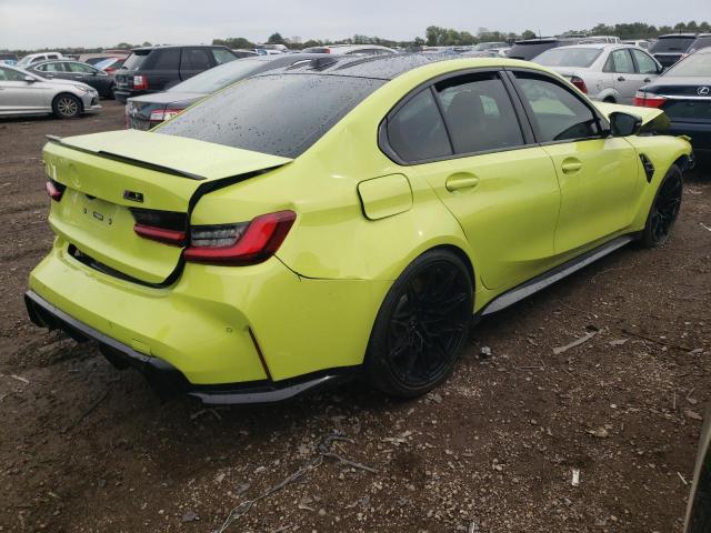 WBS43AY04PFN58937 - 2023 BMW M3 COMPETITION GREEN photo 3