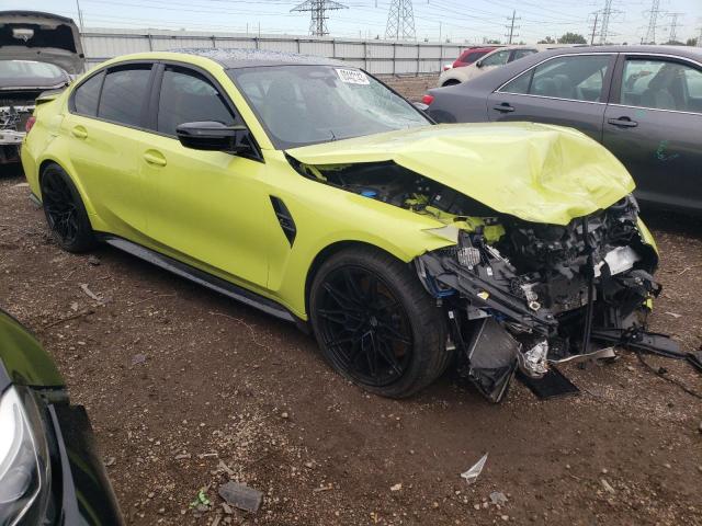 WBS43AY04PFN58937 - 2023 BMW M3 COMPETITION GREEN photo 4