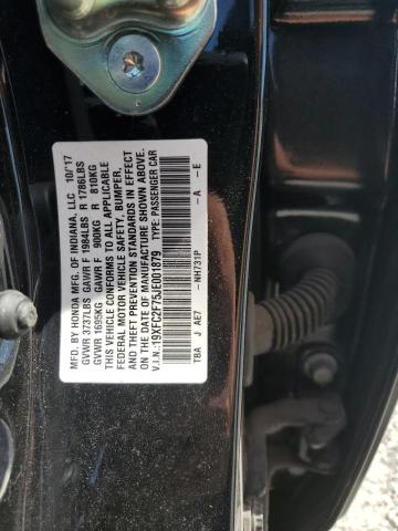 19XFC2F75JE001879 - 2018 HONDA CIVIC EX BLACK photo 12