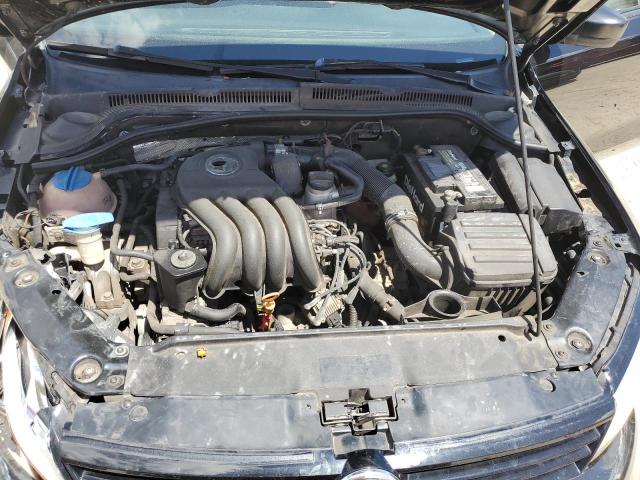 3VW2K7AJ5CM351598 - 2012 VOLKSWAGEN JETTA BASE BLACK photo 11