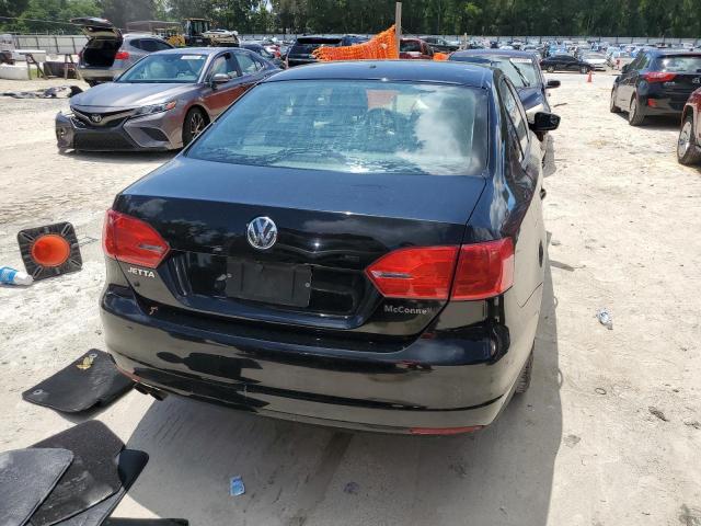 3VW2K7AJ5CM351598 - 2012 VOLKSWAGEN JETTA BASE BLACK photo 6
