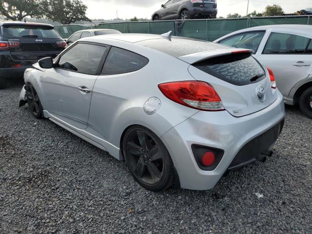 KMHTC6AE9FU231400 - 2015 HYUNDAI VELOSTER TURBO GRAY photo 2