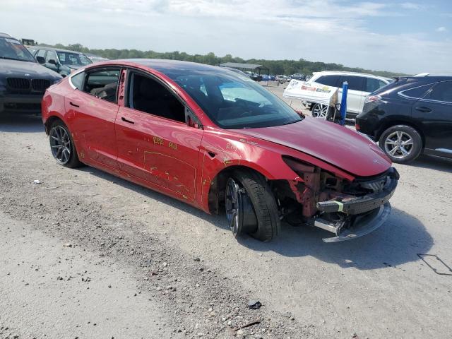 5YJ3E1EA1KF298956 - 2019 TESLA MODEL 3 Qırmızı foto 4