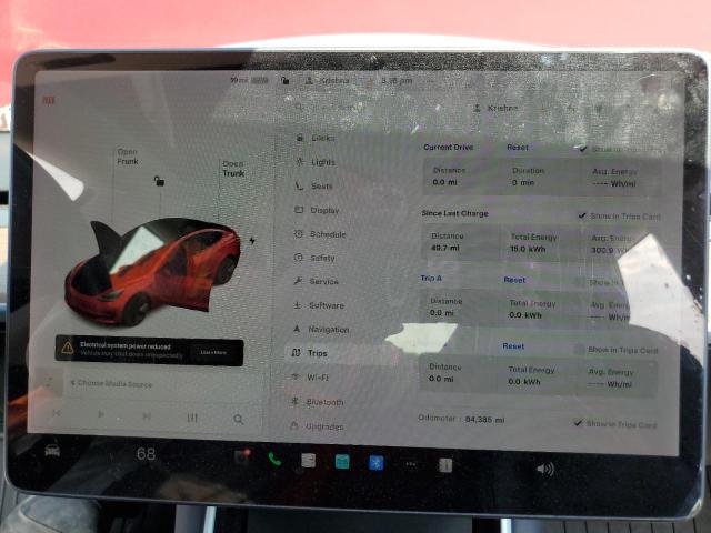 5YJ3E1EA1KF298956 - 2019 TESLA MODEL 3 Qırmızı foto 9