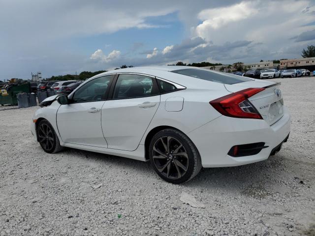 19XFC2F87ME003274 - 2021 HONDA CIVIC SPORT WHITE photo 2