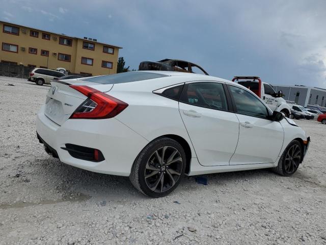 19XFC2F87ME003274 - 2021 HONDA CIVIC SPORT WHITE photo 3