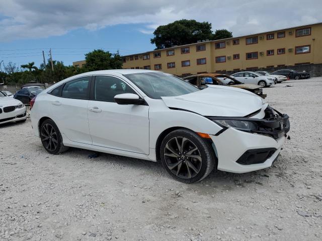19XFC2F87ME003274 - 2021 HONDA CIVIC SPORT WHITE photo 4