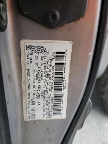 5TBRT341XYS058007 - 2000 TOYOTA TUNDRA ACCESS CAB ვერცხლისფერი ფოტო 12