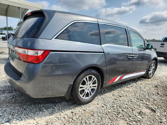 5FNRL5H66CB133646 - 2012 HONDA ODYSSEY EXL GRAY photo 3