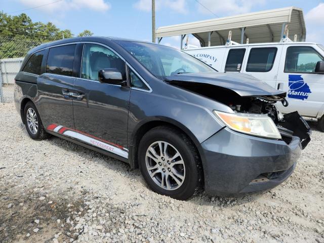 5FNRL5H66CB133646 - 2012 HONDA ODYSSEY EXL GRAY photo 4