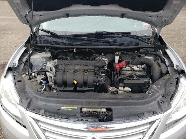 3N1AB7AP6EL671012 - 2014 NISSAN SENTRA S SILVER photo 11