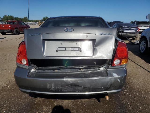 KMHCG45C05U605716 - 2005 HYUNDAI ACCENT GL GRAY photo 6