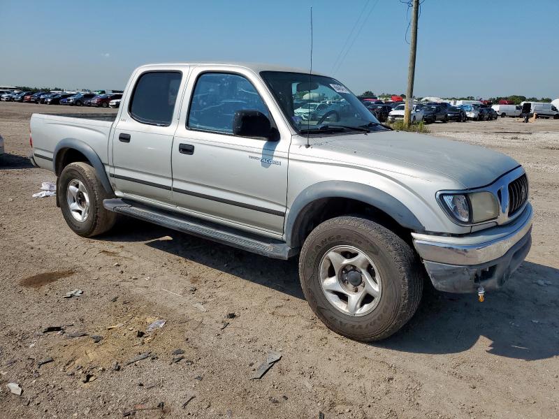 5TEHN72N71Z761423 - 2001 TOYOTA TACOMA DOUBLE CAB 银色 照片 4