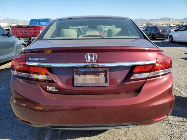 2HGFB2F57FH525954 - 2015 HONDA CIVIC LX MAROON photo 6