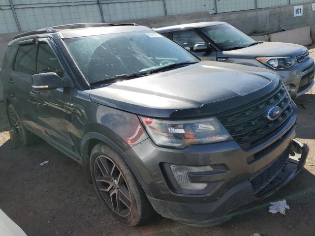 1FM5K8GT4HGC83046 - 2017 FORD EXPLORER SPORT GRAY photo 4