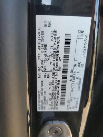 1FMCU9F64MUA28928 - 2021 FORD ESCAPE S BLACK photo 12