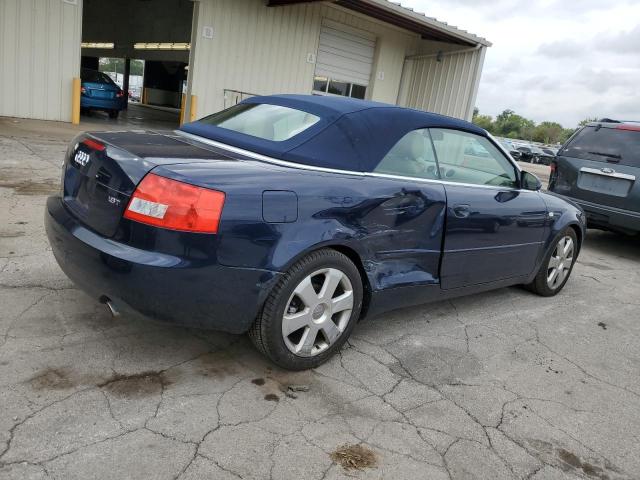 WAUAC48H56K011275 - 2006 AUDI A4 1.8 CABRIOLET BLUE photo 3