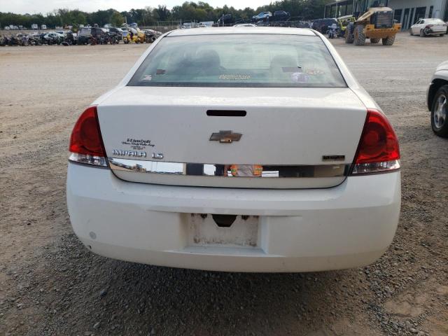 2G1WB58K581307082 - 2008 CHEVROLET IMPALA LS WHITE photo 6