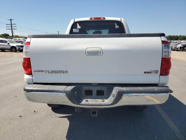 5TBDT44106S552602 - 2006 TOYOTA TUNDRA DOUBLE CAB SR5 WHITE photo 6