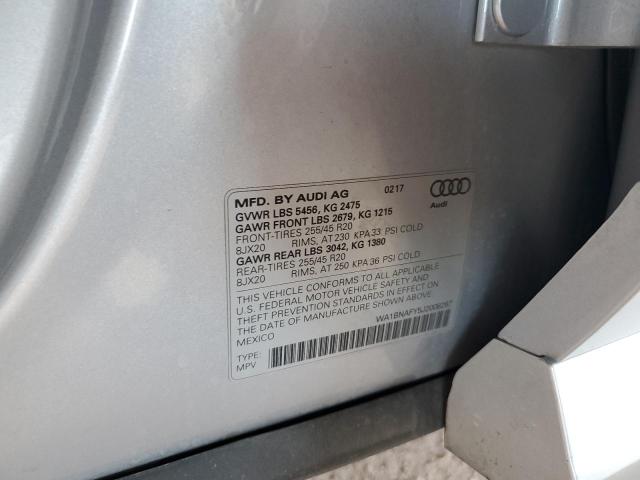 WA1BNAFY5J2008267 - 2018 AUDI Q5 PREMIUM PLUS SILVER photo 13