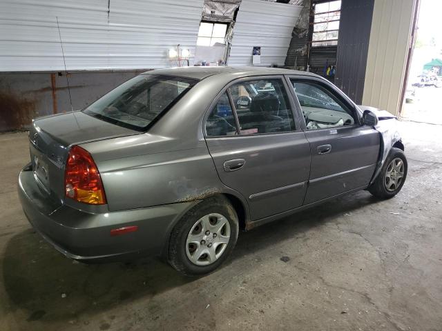 KMHCG45C95U632932 - 2005 HYUNDAI ACCENT GL GRAY photo 3