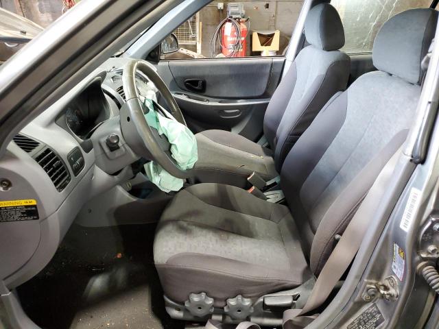 KMHCG45C95U632932 - 2005 HYUNDAI ACCENT GL GRAY photo 7