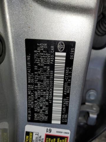 4T1DAACK2SU019688 - 2025 TOYOTA CAMRY XSE SILVER photo 13