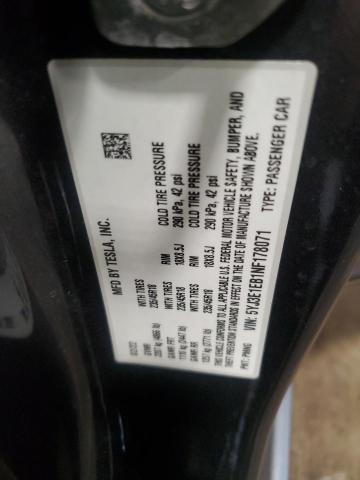 5YJ3E1EB1NF178071 - 2022 TESLA MODEL 3 Gris photo 12