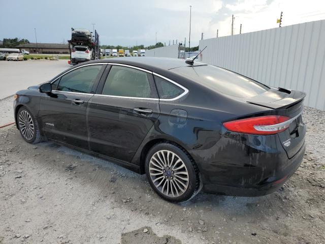 3FA6P0RU6HR233801 - 2017 FORD FUSION TITANIUM HEV BLACK photo 2