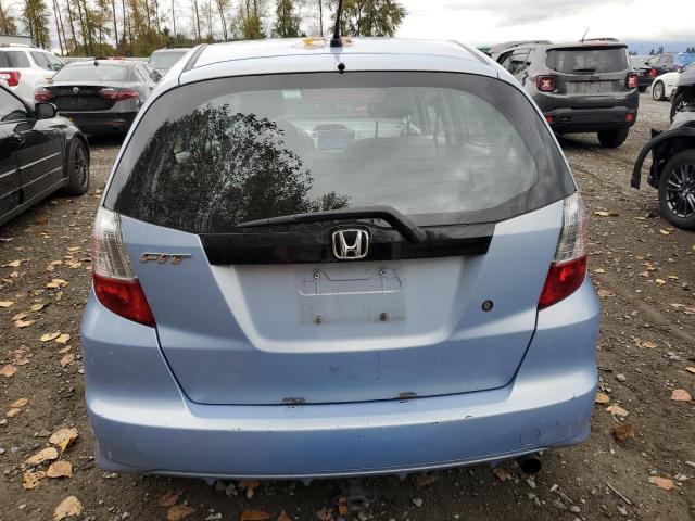 JHMGE8H29AC004504 - 2010 HONDA FIT BLUE photo 6