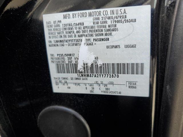 1LNHM87A2YY772870 - 2000 LINCOLN LS Qara foto 12