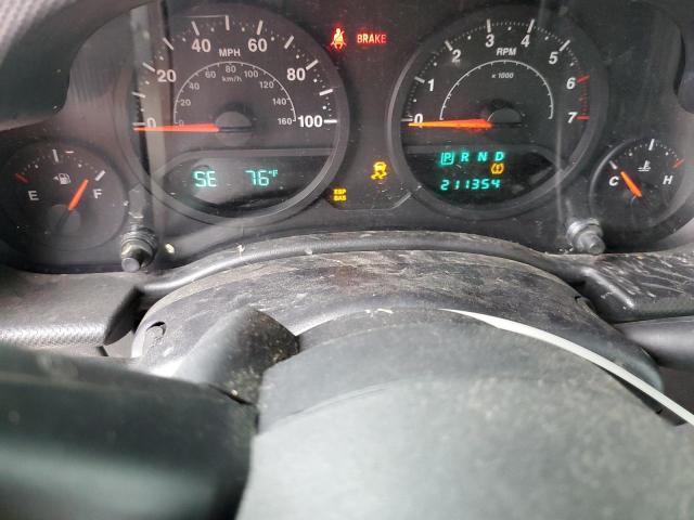 1J4FA24148L637242 - 2008 JEEP WRANGLER X BLACK photo 9