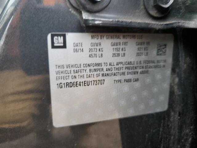 1G1RD6E41EU173707 - 2014 CHEVROLET VOLT GRAY photo 12