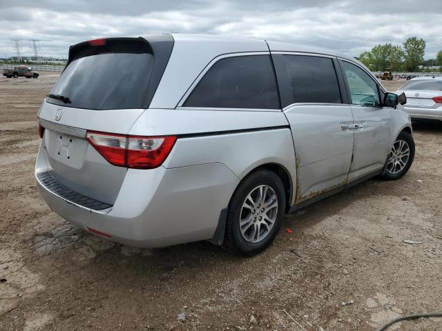 5FNRL5H44CB098572 - 2012 HONDA ODYSSEY EX SILVER photo 3