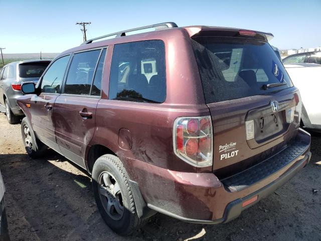 2HKYF18637H500358 - 2007 HONDA PILOT EXL PURPLE photo 2