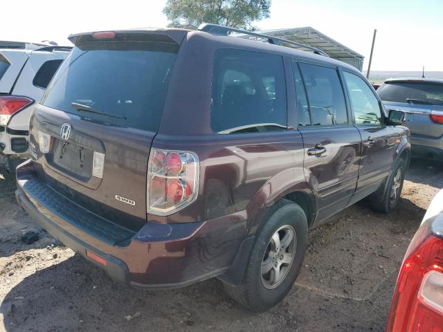 2HKYF18637H500358 - 2007 HONDA PILOT EXL PURPLE photo 3